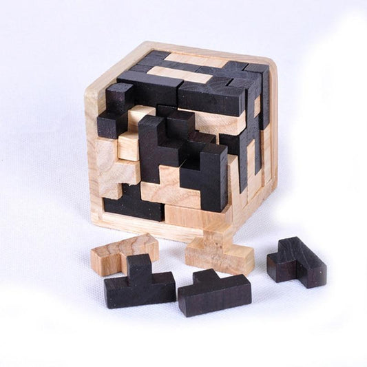 3DPuzzle™ - Puzzle Cube en bois | Jeux - Jeux et amusettes