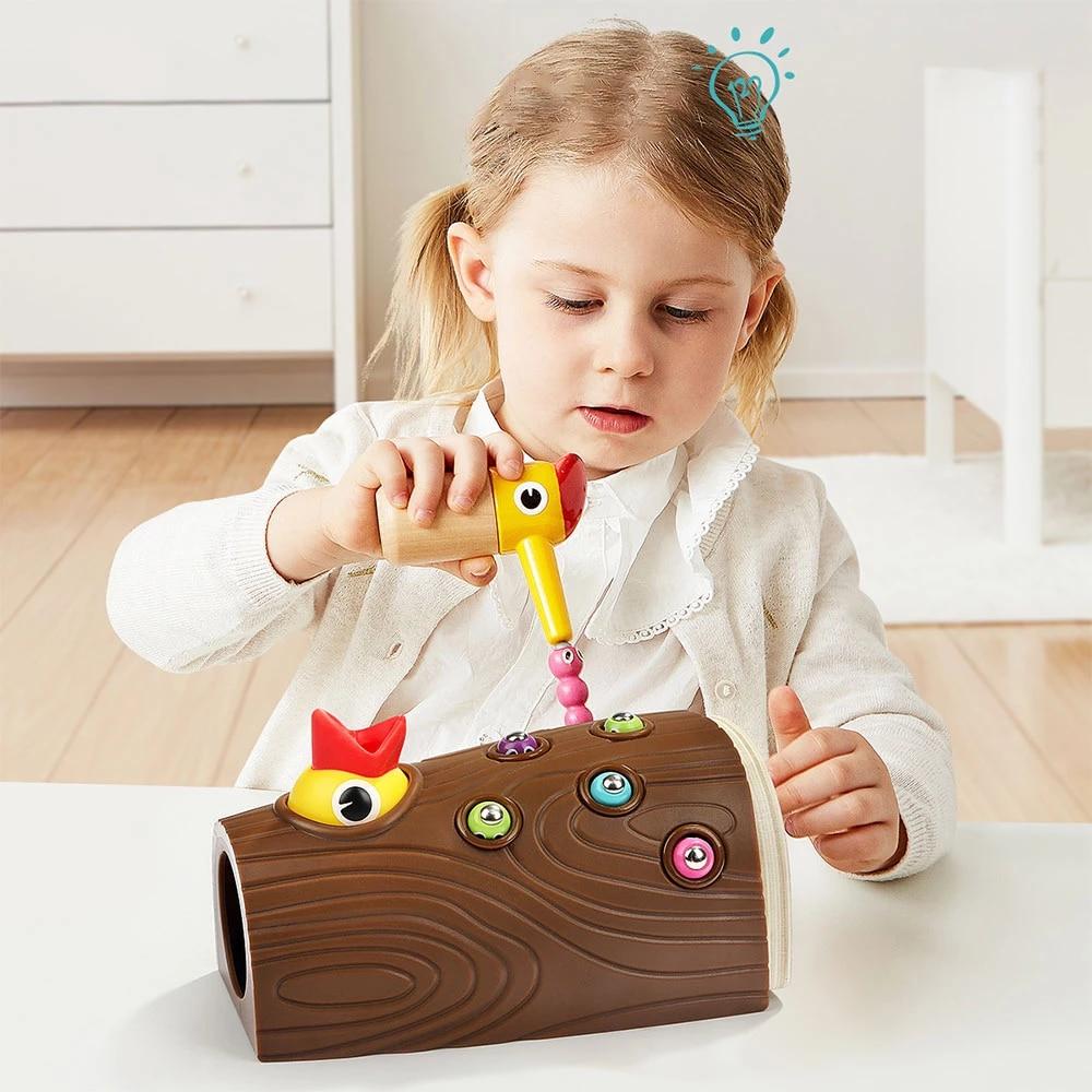 FeedingBird™ - Jouets magnétique attrape - ver | Jeux enfants - Jeux et amusettes